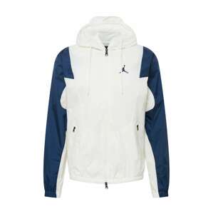 Jordan Přechodná bunda  bílá / námořnická modř