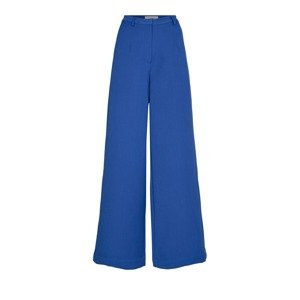 minimum Kalhoty se sklady v pase  modrá