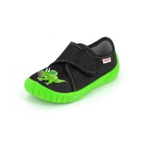 SUPERFIT Pantofle 'Bill'  svítivě zelená / černá