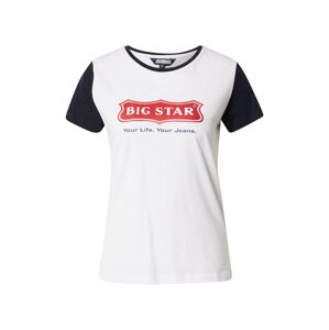 Big Star Tričko 'BUFFY'  bílá / tmavě modrá / červená