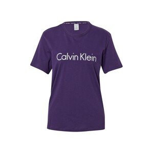 Calvin Klein Underwear Tričko na spaní  bílá / tmavě fialová