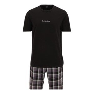 Calvin Klein Underwear Pyžamo krátké  černá / bílá / bobule / šedá