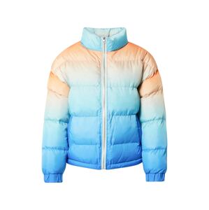 Trendyol Zimní bunda aqua modrá / světlemodrá / meruňková