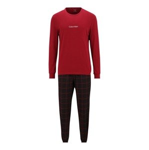 Calvin Klein Underwear Pyžamo dlouhé  červená / černá / bílá