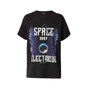 Colourful Rebel Tričko 'Space'  černá / mix barev