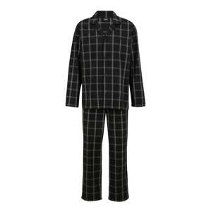 BOSS Black Pyžamo dlouhé  černá / šedá