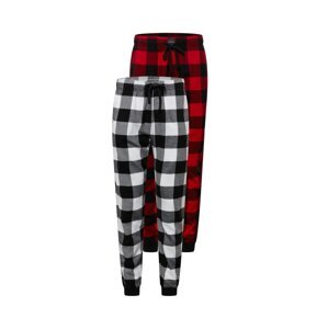 HOLLISTER Pyžamové kalhoty  červená / černá / offwhite / šedý melír / bordó