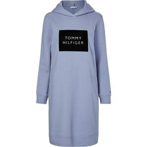 TOMMY HILFIGER Šaty  nebeská modř / černá / bílá