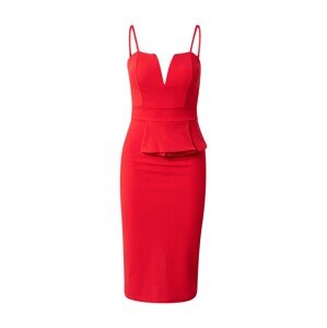 WAL G. Společenské šaty 'KATHY PEPLUM'  červená