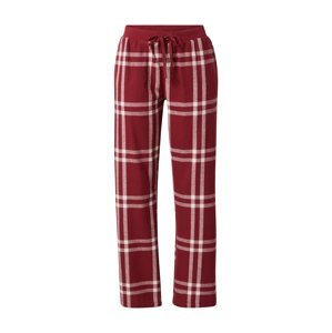 Esprit Bodywear Pyžamové kalhoty  červená třešeň / bílá