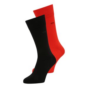 Calvin Klein Underwear Ponožky  červená / černá