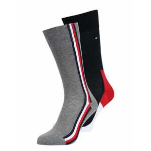 Tommy Hilfiger Underwear Ponožky  bílá / námořnická modř / červená / šedá