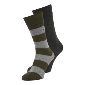 Tommy Hilfiger Underwear Ponožky  olivová / šedá / antracitová / bílá / červená