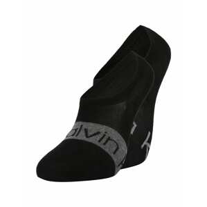 Calvin Klein Underwear Ponožky  černá / šedý melír