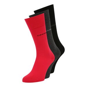 Calvin Klein Underwear Ponožky  červená / antracitová / černá