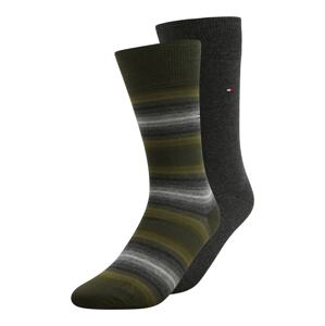 Tommy Hilfiger Underwear Ponožky  olivová / tmavě šedá / světle šedá / tmavě zelená