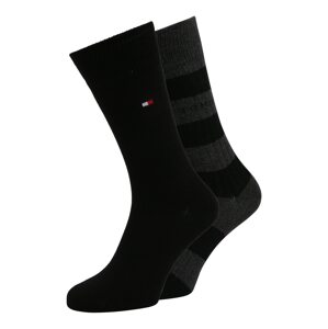 Tommy Hilfiger Underwear Ponožky  černá / antracitová / bílá / červená