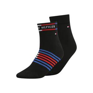 Tommy Hilfiger Underwear Ponožky  černá / bílá / světle červená / modrá