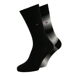 Tommy Hilfiger Underwear Ponožky  černá / šedá / krémová