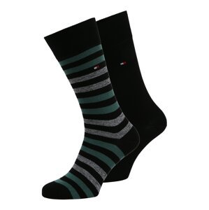 Tommy Hilfiger Underwear Ponožky  černá / bílá / ohnivá červená / pastelově zelená