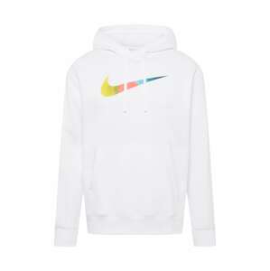 Nike Sportswear Sweatshirt  bílá / lososová / zlatá / tyrkysová / hořčicová
