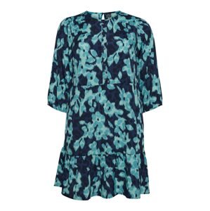 Vero Moda Curve Košilové šaty 'Athena'  námořnická modř / noční modrá / aqua modrá / světlemodrá