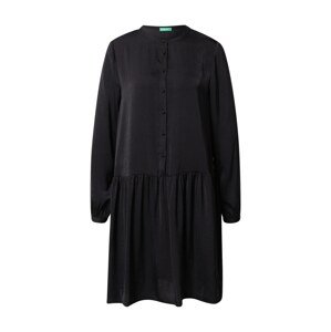 UNITED COLORS OF BENETTON Košilové šaty  černá