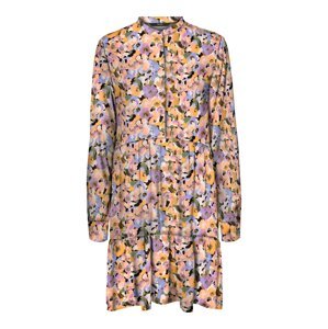 VERO MODA Košilové šaty 'Anna'  oranžová / broskvová / fialová / orchidej / zelená