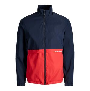 JACK & JONES Přechodná bunda 'Barton'  námořnická modř / červená / bílá