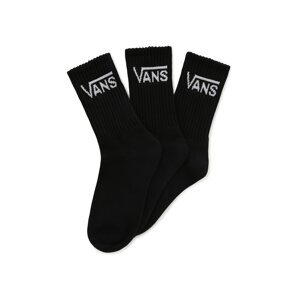 VANS Ponožky 'CLASSIC CREW (6.5-10)'  černá / bílá