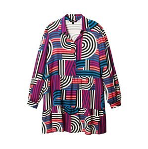 Desigual Košilové šaty 'FULL STUDIO'  bílá / černá / světlemodrá / pink / tmavě modrá