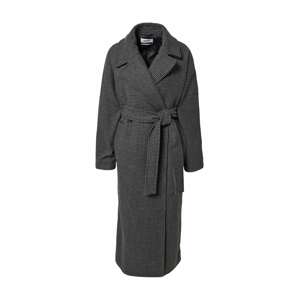 WEEKDAY Přechodný kabát 'Kia' šedý melír / černá