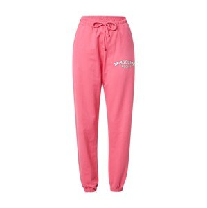 Missguided Kalhoty pink / černá / bílá