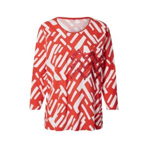 GERRY WEBER Tričko světle červená / bílá