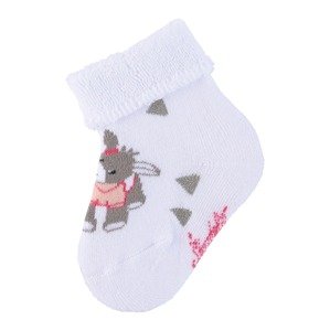 STERNTALER Ponožky 'Emmi'  bílá / šedá / pitaya / růžová