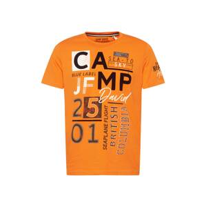 CAMP DAVID Tričko  oranžová / černá / bílá