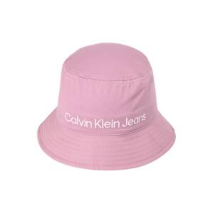 Calvin Klein Jeans Klobouk  pink / bílá