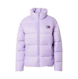 Tommy Jeans Zimní bunda  světle fialová