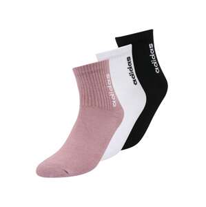 ADIDAS PERFORMANCE Sportovní ponožky 'Quater'  bledě fialová / bílá / černá