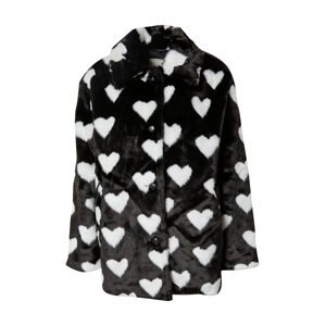 Pimkie Přechodná bunda 'HEART'  černá / bílá