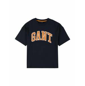 GANT Tričko  námořnická modř / oranžová / bílá