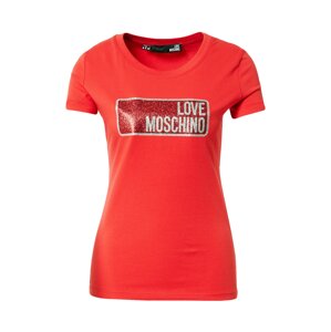 Love Moschino Tričko  červená / světle červená / bílá