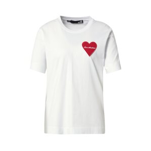 Love Moschino Tričko  červená / bílá