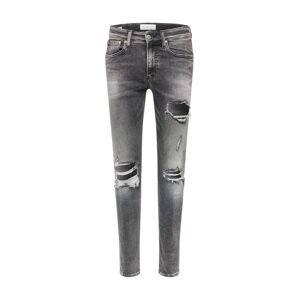Calvin Klein Jeans Džíny  černá džínovina / šedá