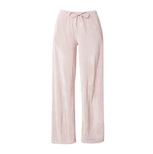 Dorina Pyžamové kalhoty 'WALK ON BY'  světle růžová