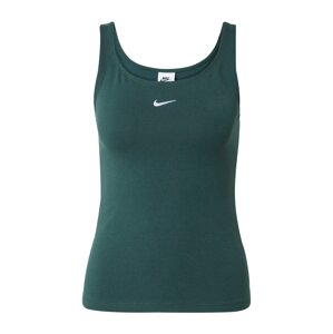 Nike Sportswear Top  tmavě zelená / bílá