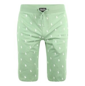 Polo Ralph Lauren Pyžamové kalhoty  pastelově zelená / bílá