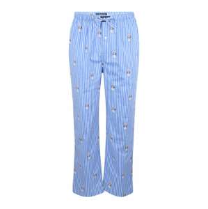 Polo Ralph Lauren Pyžamové kalhoty  modrá / bílá / hnědá / tmavě modrá