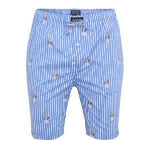 Polo Ralph Lauren Pyžamové kalhoty  modrá / bílá / hnědá / béžová