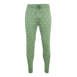Polo Ralph Lauren Pyžamové kalhoty  zelená / bílá